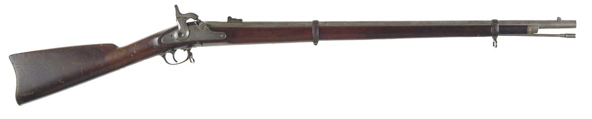 Appraisal: ALTERED SPRINGFIELD MODEL MUSKET Cal part oct bbl Dated on