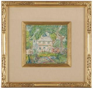 Appraisal: Charles Reiffel Cottage in a wooded landscape signed lower right