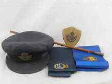 Appraisal: Military items An R A F officer's cap two military