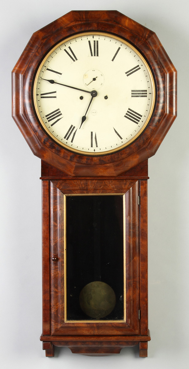 Appraisal: Seth Thomas Wall Regulator Highly figured mahogany case old finish