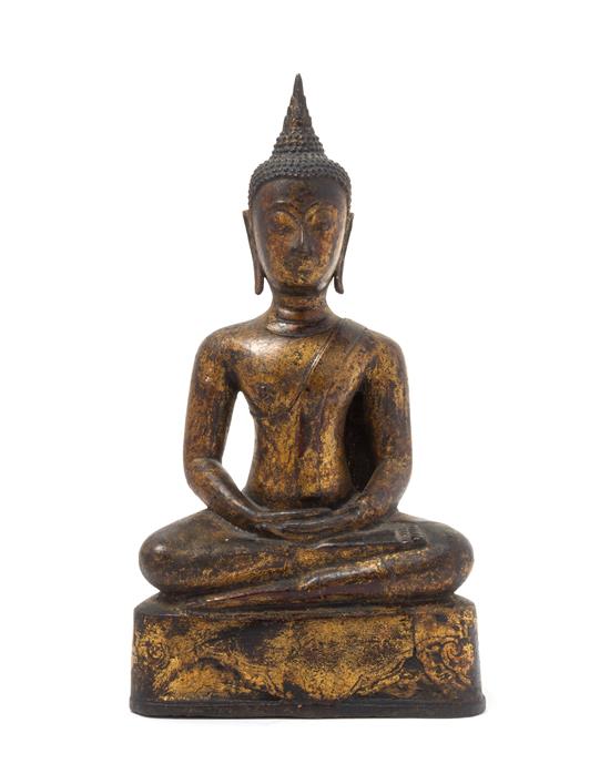 Appraisal: Sale Lot A A Thai Bronze Figure of Buddha likely