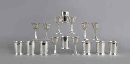 Appraisal: Set of eight Wallace sterling silver cordials h together with