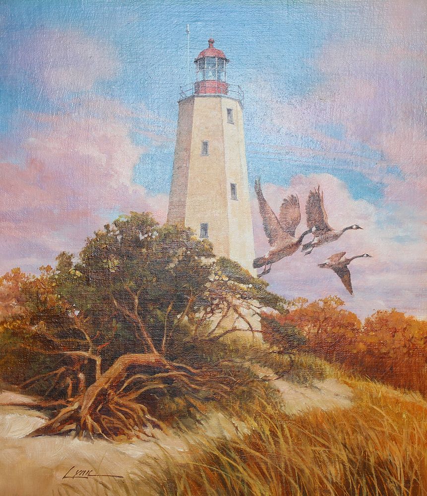 Appraisal: Dennis Lyall B Sandy Hook Lighthouse Dennis Lyall American B