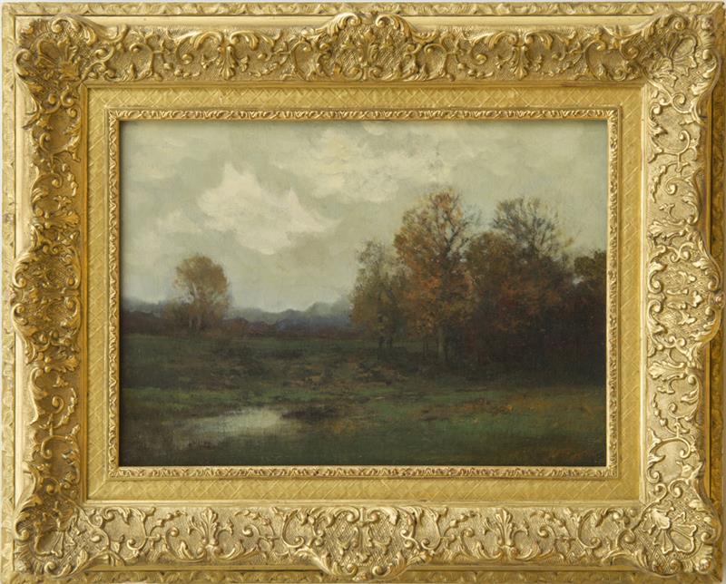 Appraisal: JOHN FRANCIS MURPHY - LANDSCAPE LATE AUTUMN Oil on canvas