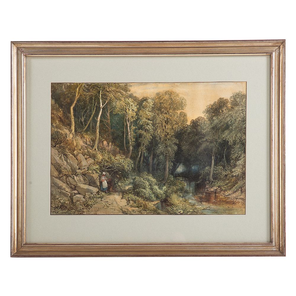 Appraisal: William Collingworth Smith The Esk Wales watercolor British - Watercolor