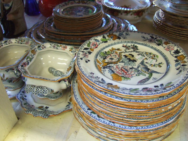 Appraisal: A part set of late th century Masons tableware