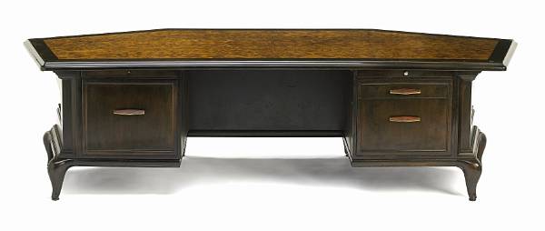 Appraisal: A fine Monteverdi Young executive desk circa probably designed by