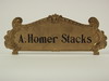 Appraisal: CASH REGISTER TABLET - A bronze tablet that reads 'A