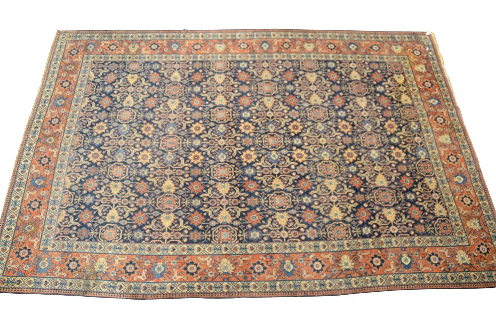 Appraisal: Mahal Oriental Carpet with some wear ' x ' Mahal