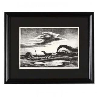 Appraisal: Thomas Hart Benton Am lithograph signed in pencil lower right