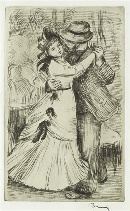 Appraisal: PIERRE-AUGUSTE RENOIR french - LA DANSE LA CAMPAGNE with stamped