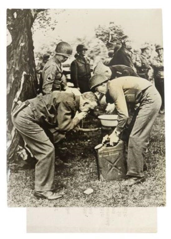 Appraisal: lot of Scarce WWII candid photo of General George C