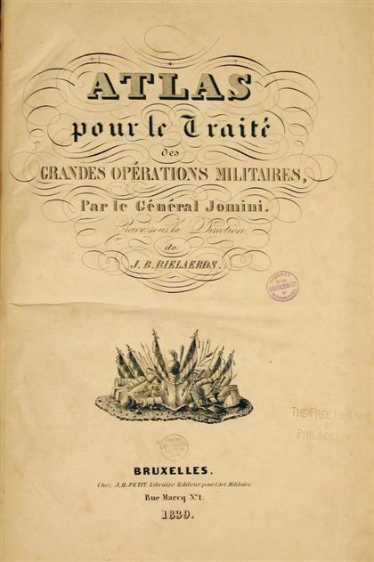 Appraisal: vols Military Atlases - Primarily French Language Bielaerds J B