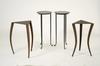 Appraisal: MODERNIST STANDS - Four contemporary metal stands made by Alchemy