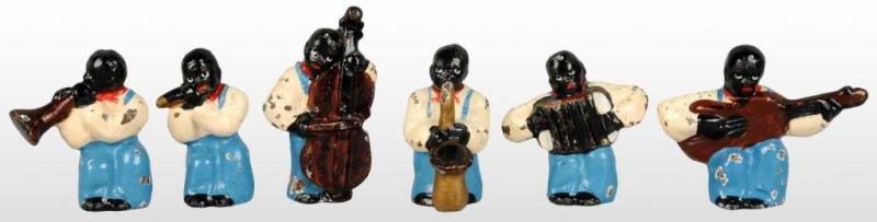 Appraisal: Complete Set of Cast Iron Swing Band Figures Description Made