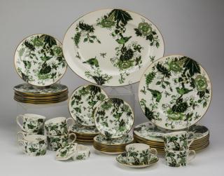 Appraisal: Coalport porcelain dinner service for eight in the 'Cathay' pattern