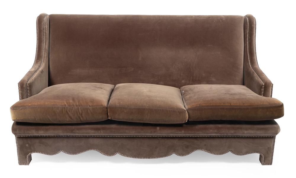 Appraisal: BUNNY WILLIAMS-DESIGNED SOFA TH CENTURY BACK HEIGHT LENGTH DEPTH BUNNY