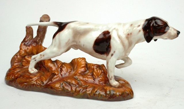 Appraisal: A ROYAL DOULTON PORCELAIN FIGURE OF A HOUND Realistically modelled