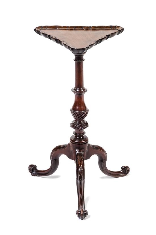 Appraisal: Sale Lot A George II Mahogany Kettle Stand mid- th