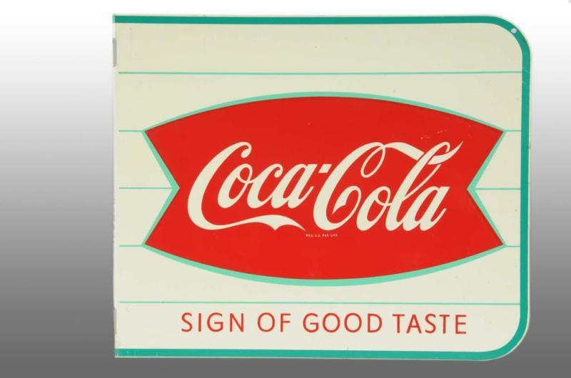 Appraisal: Tin Coca-Cola Flange Sign Description Very minor bend at bottom