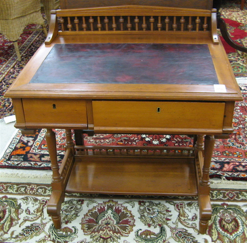 Appraisal: VICTORIAN WRITING DESK American late th century having a rectangular