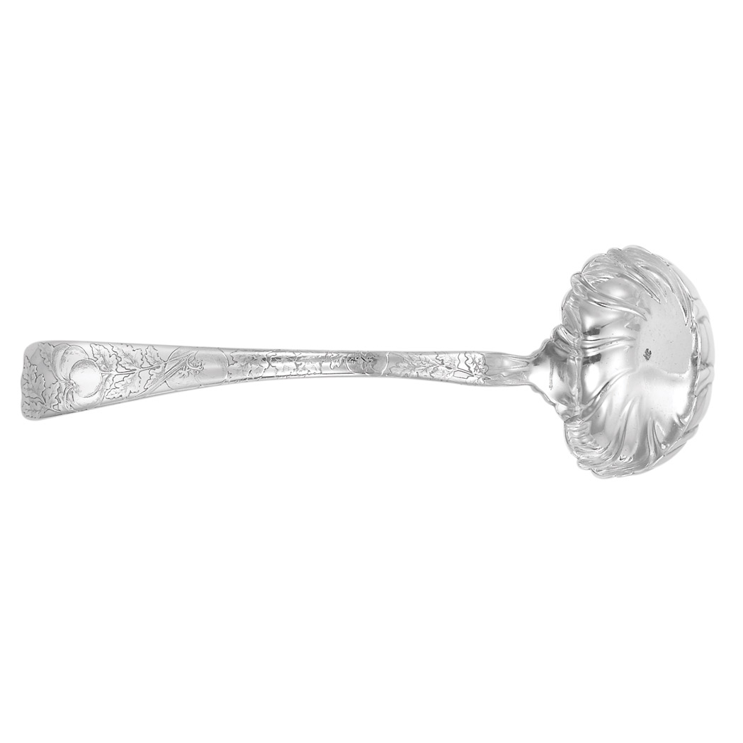 Appraisal: Tiffany Co Sterling Silver Soup Ladle In the Lap Over