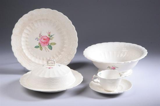 Appraisal: -PIECE COPELAND SPODE PARTIAL DINNER SERVICE Billingsley Rose pattern Including