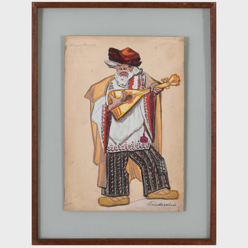 Appraisal: Attributed to Sergei Sudeikin - Costume and Stage Designs Two