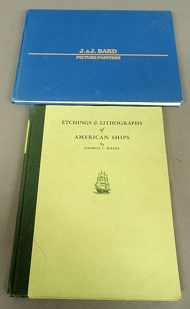 Appraisal: - Two books-Wales Geo Etchings Lithographs of American Ships Boston