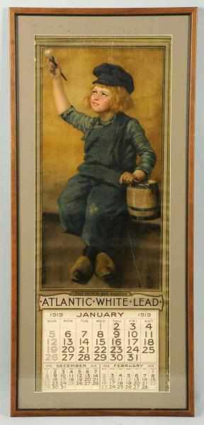 Appraisal: Dutch Boy Paint Calendar Framed under glass Light soiling with