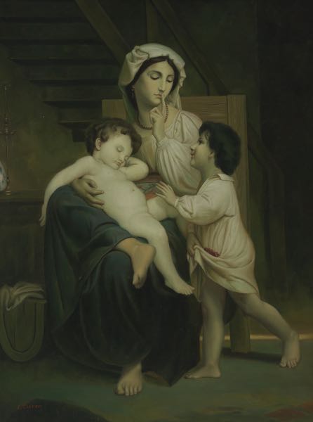 Appraisal: LOUIS CURRAN EARLY TH CENTURY AFTER WILLIAM BOUGUEREAU Le Sommeil