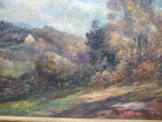 Appraisal: Percy Rendell - Advent of Autumn oil on canvas laid