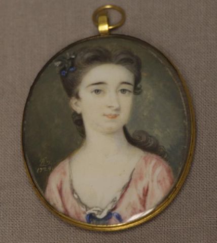 Appraisal: Bernard Lens III Portrait Miniature of a Lady onBone Ivory