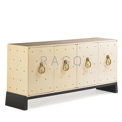 Appraisal: TOMMI PARZINGER - PARZINGER ORIGINALS Fine and large studded cabinet