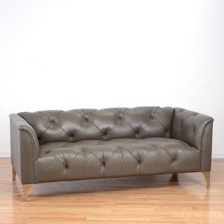 Appraisal: J Robert Scott tufted Eve sofa J Robert Scott tufted