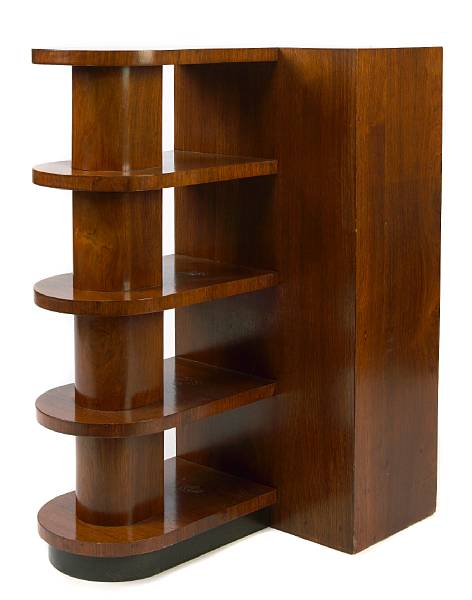 Appraisal: A French Art Deco mahogany shelf unit height in width