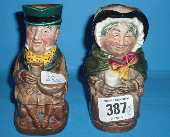 Appraisal: Royal Doulton small Toby Jugs Sairey Gamp D And Mr