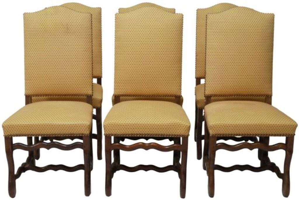 Appraisal: lot of French Louis XIV style dining chairs appearing recently