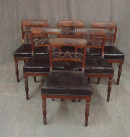 Appraisal: Set of Regency Dining Chairs As is From a Harlem