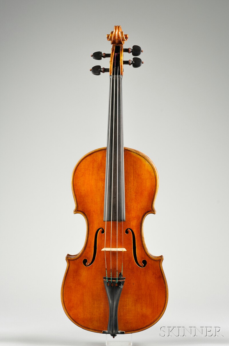 Appraisal: Modern Violin labeled PETRUS GAGGINI length of back mm with