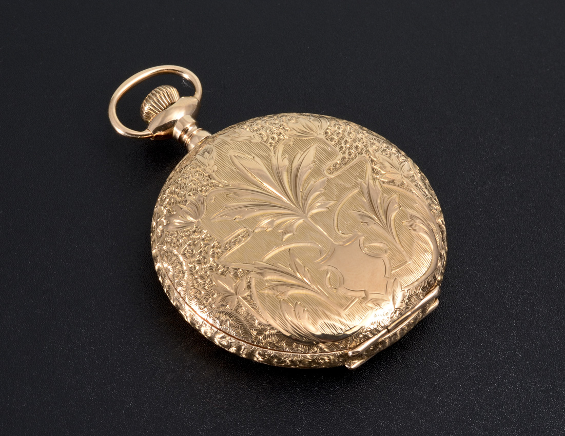 Appraisal: K YELLOW GOLD ELGIN HUNTER CASE POCKET WATCH Circa size