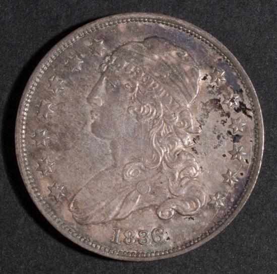 Appraisal: United States capped bust type silver quarter dollar AU- Estimate