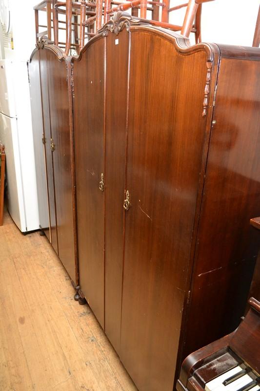 Appraisal: A PAIR OF WARDROBES A PAIR OF WARDROBES