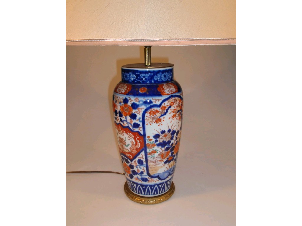 Appraisal: A thC Japanese Imari vase converted to a table lamp