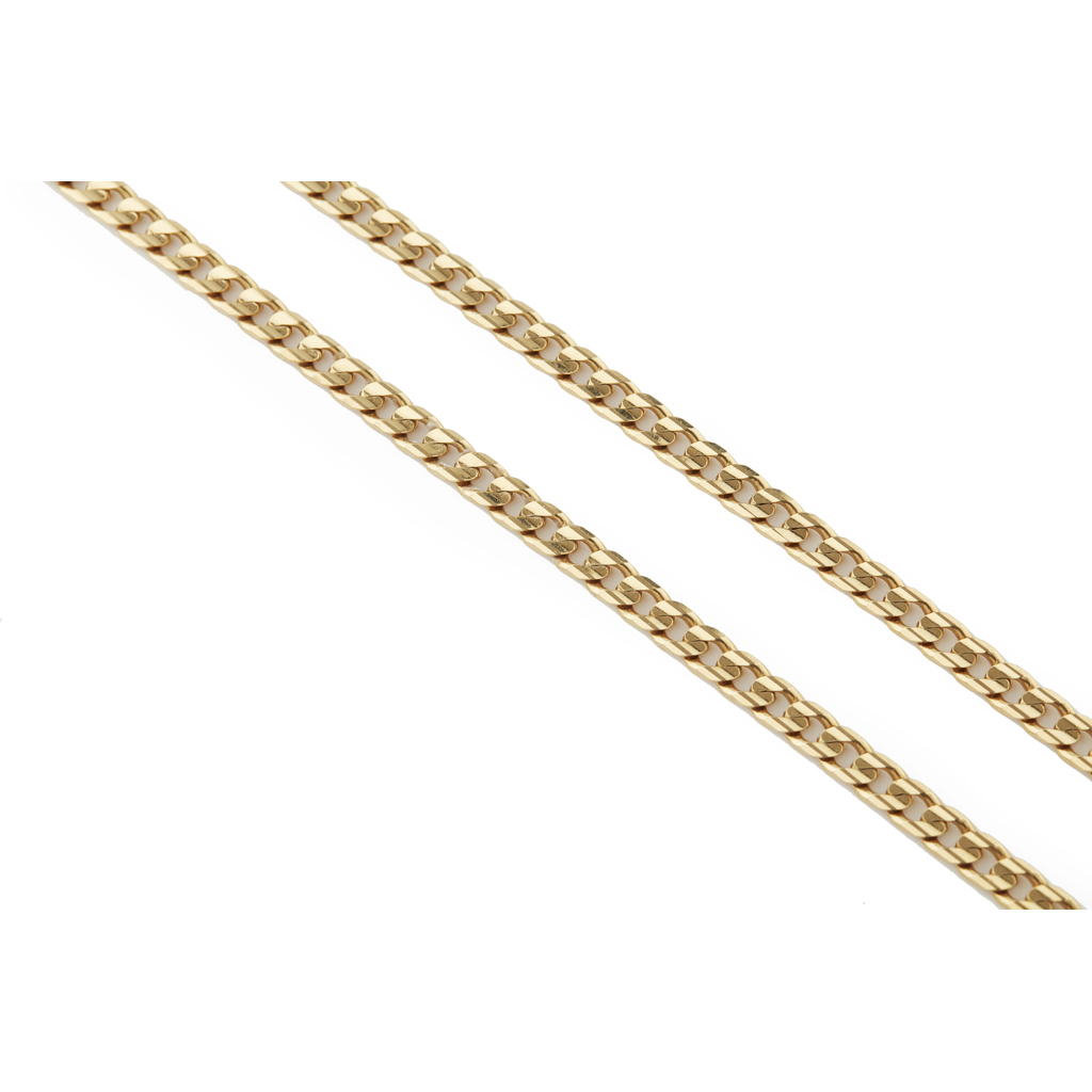 Appraisal: A curb link necklace composed of a single row of