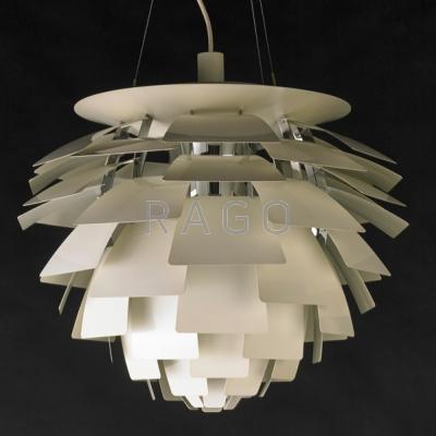 Appraisal: POUL HENNINGSEN - LOUIS POULSEN Artichoke chandelier Denmark s Enameled