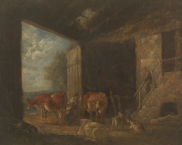 Appraisal: ATTRIBUTED TO JAMES WARD ENGLISH - x Interior of a