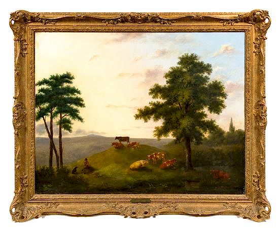 Appraisal: After George Lambert British Late th Early th Century Landscape