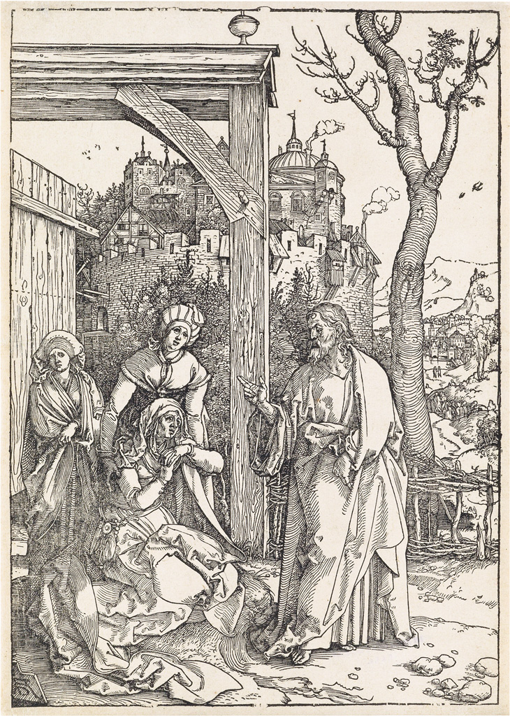 Appraisal: ALBRECHT D RER Christ Taking Leave from his Mother Woodcut