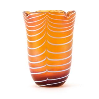 Appraisal: Possibly Louis Comfort Tiffany American - Amber Ground Favrile Glass